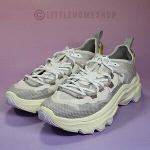 NEW! Sorel MEN'S Kinetic Breakthru Tech Lace Sneakers, Chalk, Chrome , Size 7.5